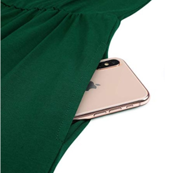 Off Shoulder Strapless Cocktail Dress Pocket - Picture 3 of 7